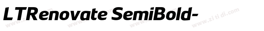 LTRenovate SemiBold字体转换
